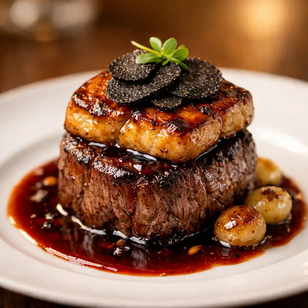 Filet de Bœuf Rossini avec foie gras et truffe noire